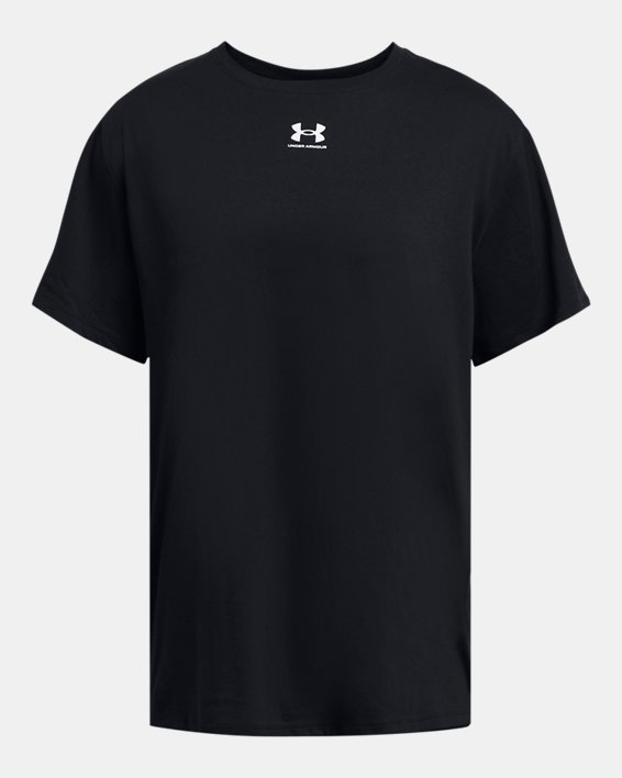 UA Campus Kurzarm-Shirt mit Oversize-Passform für Damen, Black, pdpMainDesktop image number 2